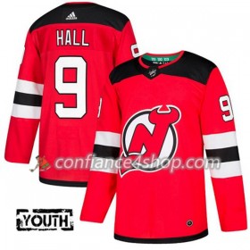 Adidas Maillot de Hockey New Jersey Devils Taylor Hall 9 2017-2018 Rouge Authentic - Enfant